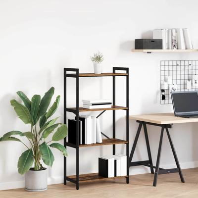 Boekenkast Oud hout 60 x 30 x 118 cm Bewerkt hout