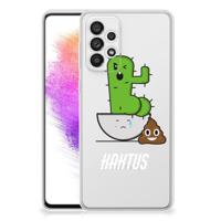 Samsung Galaxy A73 5G Telefoonhoesje met Naam Cactus Poo Samsung Galaxy A73 5G Telefoonhoesje met Naam Cactus Poo