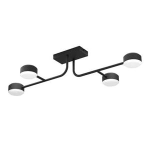 EGLO Clavellina Plafondlamp - LED - 89 cm - Zwart|Wit - Dimbaar