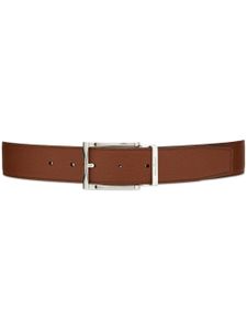 Ferragamo ceinture réversible à logo gravé - Marron