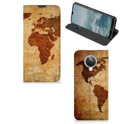 Nokia G10 | G20 | Book Cover | Wereldkaart