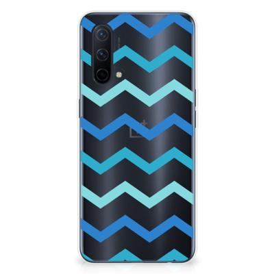 OnePlus Nord CE 5G | TPU bumper | Zigzag Blauw