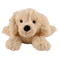 Warmies Warmte/magnetron opwarm knuffel - Hond/golden retriever - bruin - 33 cm - pittenzak   -