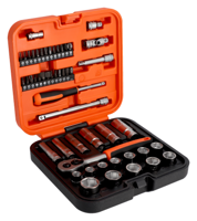 Bahco 3/8" Diepe dopsleutelset met metrisch zeskantprofiel en 1/4" bits | 51 stuks - S51MC3H