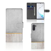 Samsung Galaxy Note 10 | Book Style Case | Wood Concrete Samsung Galaxy Note 10 | Book Style Case | Wood Concrete