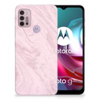 Motorola Moto G30 | G10 | TPU | Siliconen hoesje | Marble Pink - Origineel Cadeau Vriendin