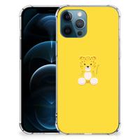 iPhone 12 | 12 Pro Stevig | Bumper Hoesje | Baby Leopard