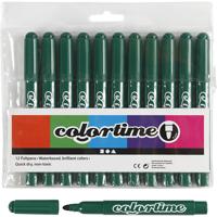 Colortime Donkergroene jumbo stiften, 12st.
