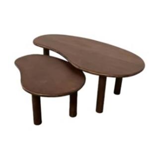 Livingfurn - Salontafel Nubi Brown Set of 2 - Mangohout