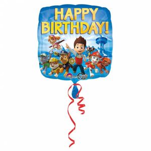 Paw Patrol Happy Birthday folieballon 43cm