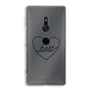 Best heart black: Sony Xperia XZ2 Transparant Hoesje