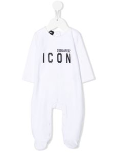 DSQUARED2 KIDS pyjama à logo imprimé - Blanc