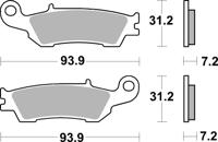 BREMBO Remblokken, voor de moto, Off Road Gesinterd Metaal 07YA47SD