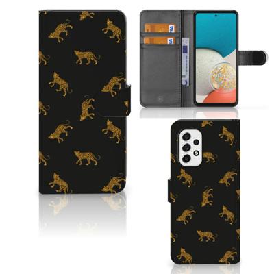 Telefoonhoesje | Met pasjeshouder | voor Samsung Galaxy A53 Leopards