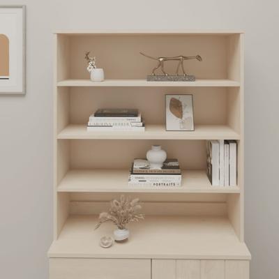 Opzetkast HAMAR 90x30x100 cm massief grenenhout honingbruin