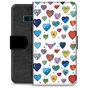 Samsung Galaxy S10e Premium Portemonnee Hoesje - Hartjes