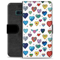 Samsung Galaxy S10e Premium Portemonnee Hoesje - Hartjes