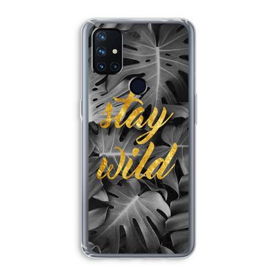 Stay wild: OnePlus Nord N10 5G Transparant Hoesje