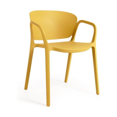 Kave Home Ania tuinstoel kunststof Geel