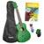 Cascha CUC104S concert ukelele set groen