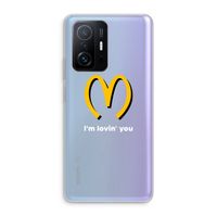 I'm lovin' you: Xiaomi 11T Pro Transparant Hoesje