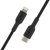 Kabel USB-C naar Lightning Belkin CAA004BT1MBK 1 m Zwart