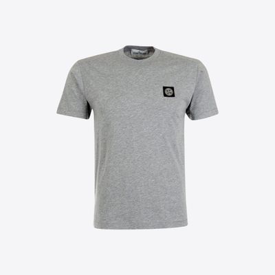 T-shirt Grijs Patch