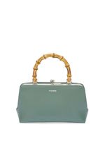 Jil Sander mini sac cabas Goji à anse en bambou - Vert - thumbnail