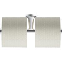 Duravit Starck T Toiletrolhouder - dubbel - zonder klep - chroom 0099381000