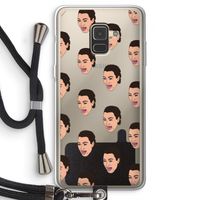 Ugly Cry Call: Samsung Galaxy A8 (2018) Transparant Hoesje met koord