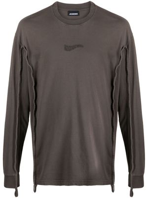 Jacquemus t-shirt Camargue à bords contrastants - Marron
