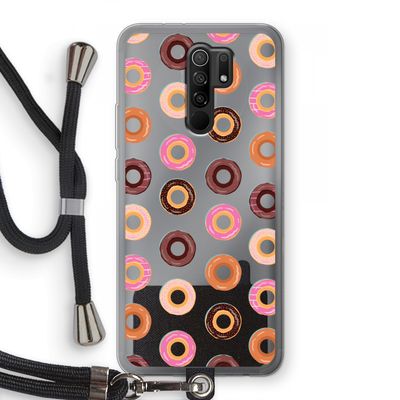 Donuts: Xiaomi Redmi 9 Transparant Hoesje met koord