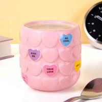 Snoephart beker - Roze