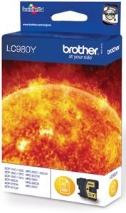 Brother inktcartridge, 260 pagina&apos;s, OEM LC-980Y, geel