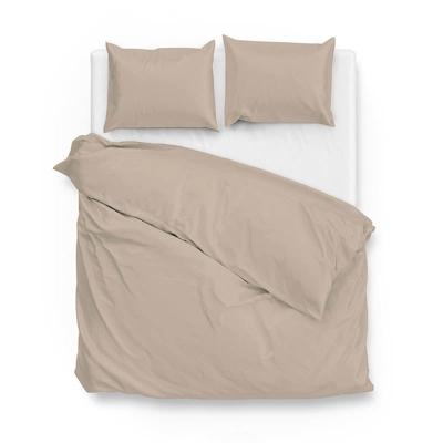 Dekbedovertrek Satinado Forest Sand Effen 260x200 Cm Zo!Home - Dekbed-Discounter.nl