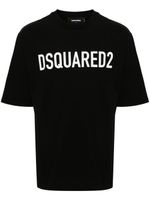 DSQUARED2 t-shirt en coton à logo imprimé - Noir