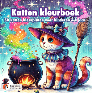 Katten kleurboek voor kinderen