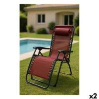 Inklapbare campingstoel Marbueno Bordeaux 2 Stuks