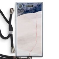 Stone White: Sony Xperia XZ1 Transparant Hoesje met koord