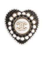 CHANEL Pre-Owned broche CC à perles (années 2000) - Noir - thumbnail