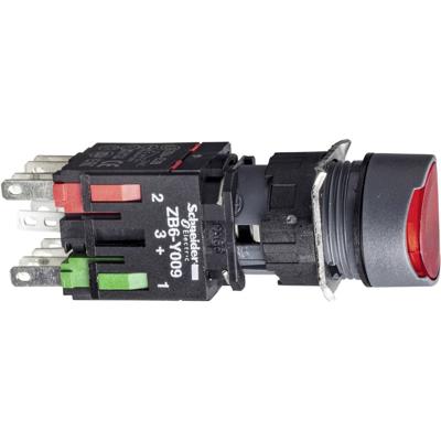 Schneider Electric XB6AW4B5B XB6AW4B5B Verlichte druktoets 250 V 3 A Moment (l x b x h) 57 x 18 x 18 mm IP65 1 stuk(s)
