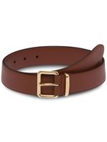 Miu Miu ceinture à boucle logo - Marron