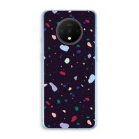 Dark Rounded Terrazzo: OnePlus 7T Transparant Hoesje