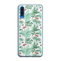 Flamingo bladeren: Samsung Galaxy A50 Transparant Hoesje