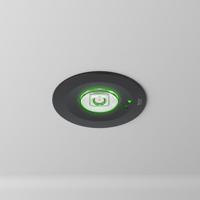 Mirian - LED Noodverlichting inbouwspot Zwart - IP20 voor binnen - 1,2 Watt 130 Lumen - 3 uur noodaccu - Noodaccu plafondspot - Autotest fuctie