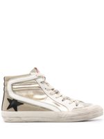 Golden Goose baskets Slide en cuir - Or