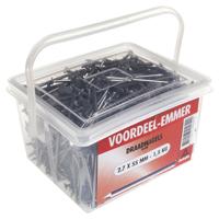 Emmer draadnagel 2.4x50mm 1,5kg - Deltafix