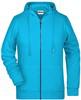 James & Nicholson JN8025 Ladies´ Zip-Hoody - /Turquoise - 3XL - thumbnail