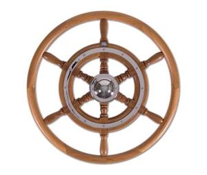 Stazo Stuurwiel 02 45 Cm Teak/chroom