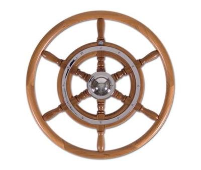 Stazo Stuurwiel 02 60 Cm Teak/chroom